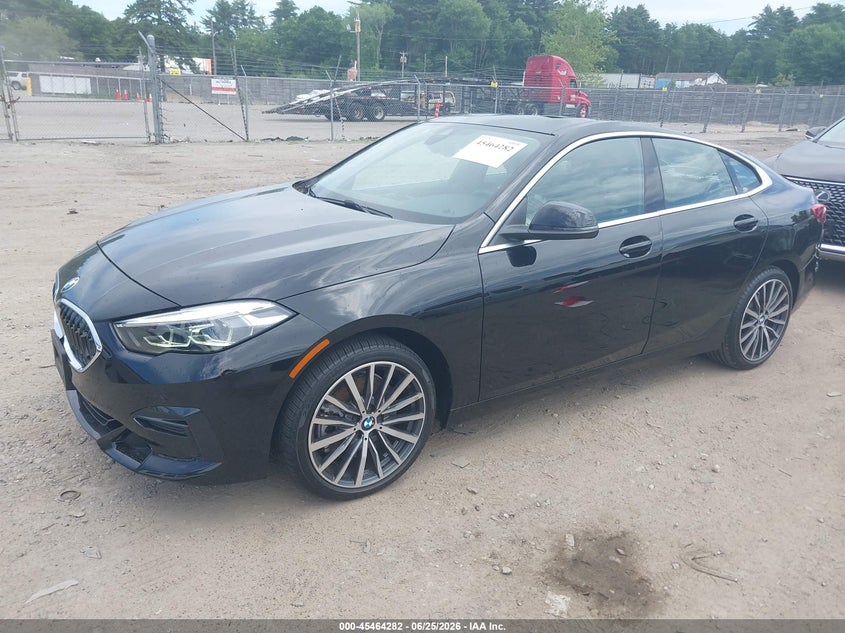2022 BMW 2er VIN WBA73AK06N7K44787 IAAI salvage auction — ROOF, Salvage (Massachusetts), sold $8,150 on 2026-08-14 (photo 2)