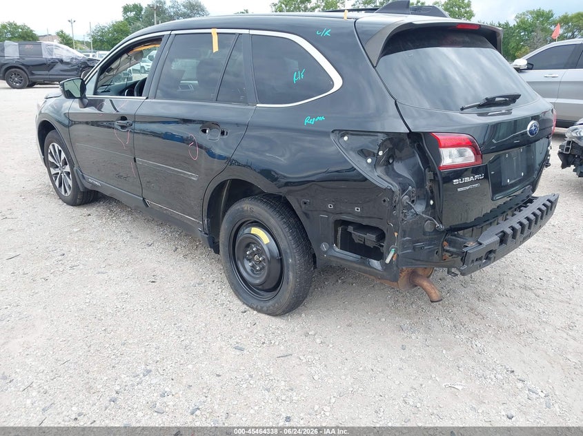 2016 Subaru Outback VIN 4S4BSBNC5G3312983 IAAI salvage auction — REAR END, Salvage (Illinois), sold $1,300 on 2026-07-28 (photo 3)