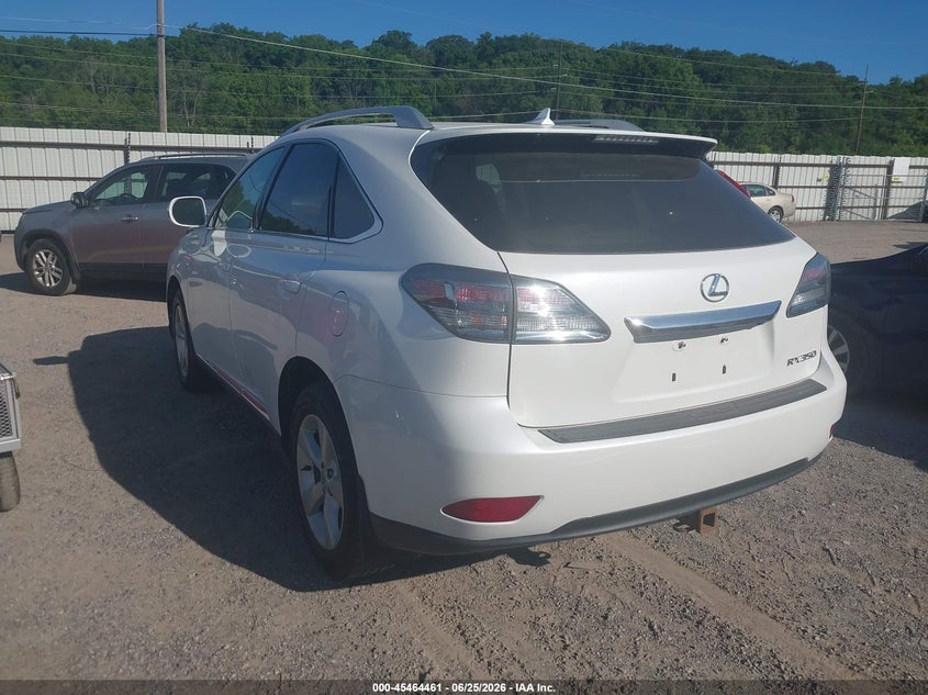 2012 Lexus Rx VIN 2T2BK1BA7CC139692 IAAI salvage auction — FRONT END, Salvage (Iowa), sold $3,050 on 2026-07-27 (photo 3)