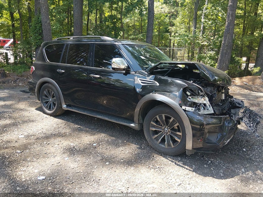 2017 Nissan Armada VIN JN8AY2NC5H9501697 IAAI salvage auction — FRONT END, Salvage (Virginia), sold $25 on 2026-07-28 (photo 1)