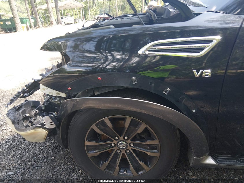 2017 Nissan Armada VIN JN8AY2NC5H9501697 IAAI salvage auction — FRONT END, Salvage (Virginia), sold $25 on 2026-07-28 (photo 6)