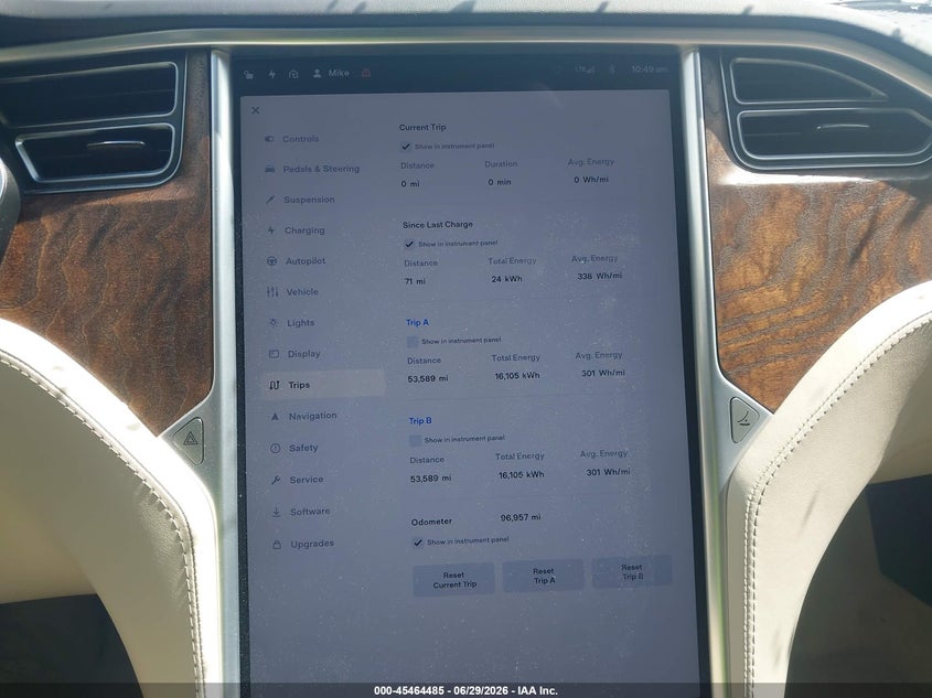 2017 Tesla Model s VIN 5YJSA1E29HF222300 IAAI salvage auction — SIDE, Salvage (Virginia), sold $8,500 on 2026-08-01 (photo 7)