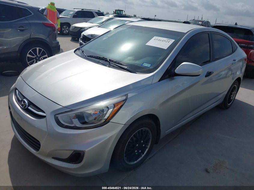 2015 Hyundai Accent VIN KMHCT4AE7FU806386 IAAI salvage auction — REAR END, Salvage (Texas), sold $450 on 2026-07-21 (photo 2)