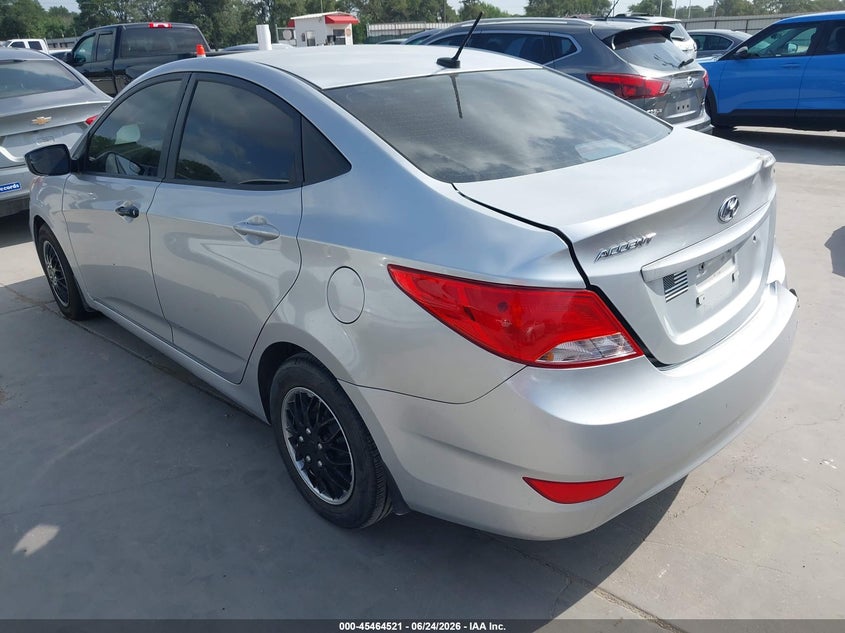 2015 Hyundai Accent VIN KMHCT4AE7FU806386 IAAI salvage auction — REAR END, Salvage (Texas), sold $450 on 2026-07-21 (photo 3)