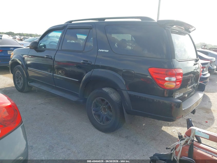 2004 Toyota Sequoia VIN 5TDZT38A44S208799 IAAI salvage auction — NORMAL WEAR, Original (Texas), sold $625 on 2026-07-21 (photo 3)