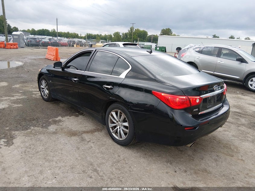2014 Infiniti Q50 VIN JN1BV7AR8EM681799 IAAI salvage auction — NORMAL WEAR, Clear (Virginia), sold $750 on 2026-07-10 (photo 3)