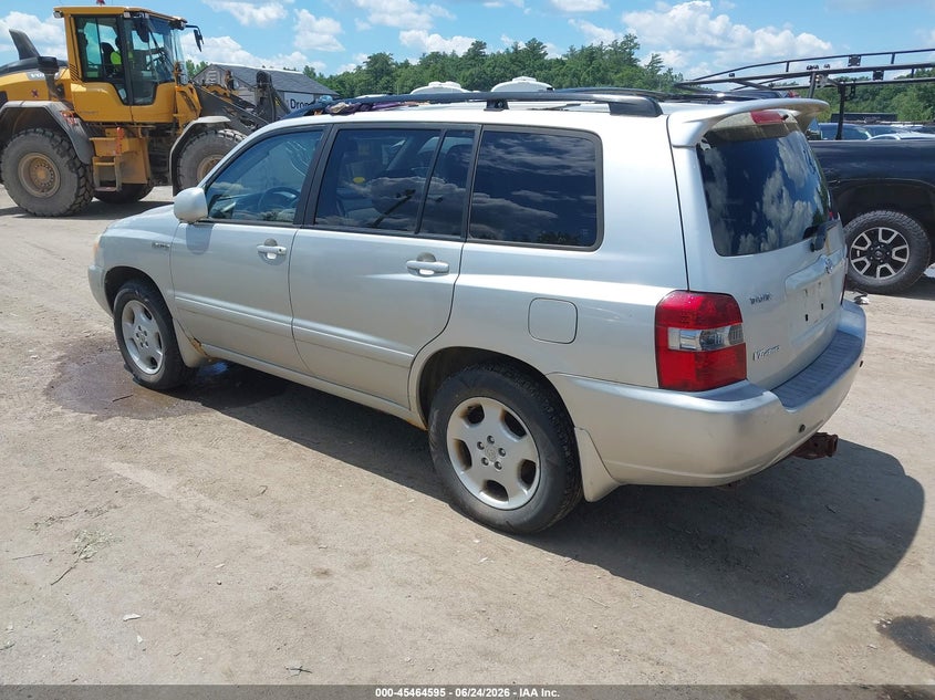 2005 Toyota Highlander VIN JTEEP21A650090536 IAAI salvage auction — NORMAL WEAR, Original (New Hampshire), sold $875 on 2026-07-29 (photo 3)