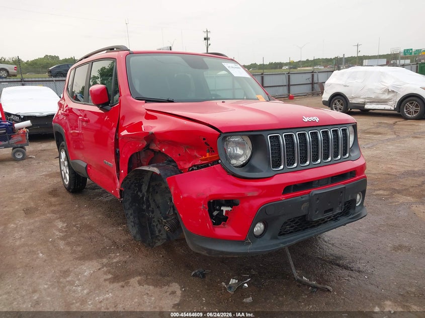 2019 Jeep Renegade VIN ZACNJABB8KPJ82855 IAAI salvage auction — SIDE, Salvage Title, sold $1,100 on 2026-08-12 (photo 1)