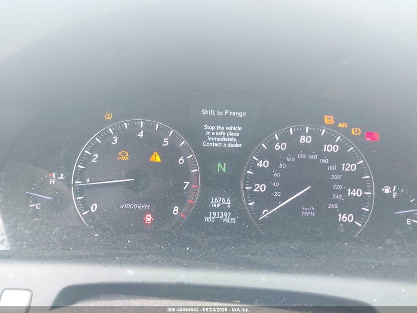 2008 Lexus Ls 460 VIN JTHBL46F485079088 IAAI salvage auction — NORMAL WEAR, Clear (Connecticut), sold $825 on 2026-07-28 (photo 7)