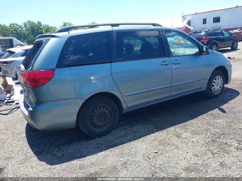 2006 Toyota Sienna VIN 5TDZA23CX6S424040 IAAI salvage auction — BIOHAZARD/CHEMICAL, Salvage - Greater Than 75% (Maryland), sold $475 on 2026-07-11 (photo 4)