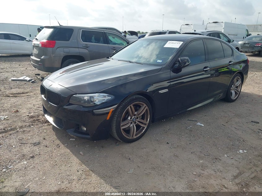 2016 BMW 5er VIN WBA5B1C58GG553068 IAAI salvage auction — WATER/FLOOD, Salvage (Texas), sold $2,700 on 2026-07-16 (photo 2)