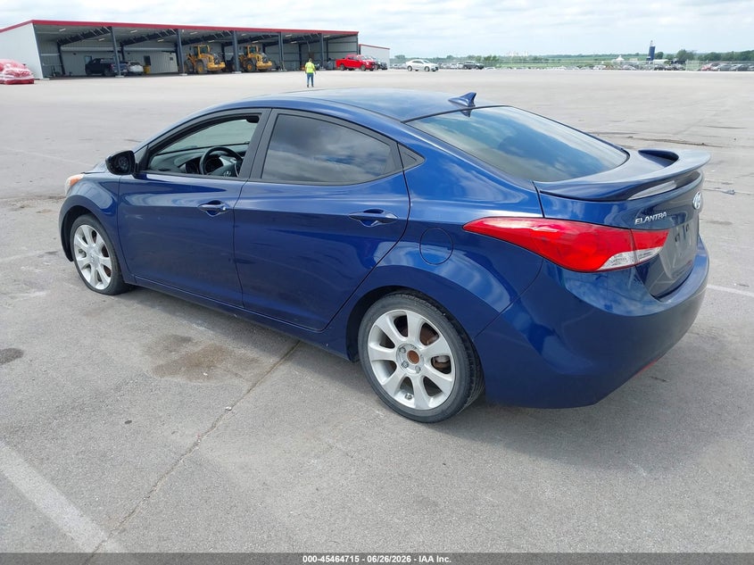 2013 Hyundai Elantra VIN KMHDH4AE9DU715543 IAAI salvage auction — NORMAL WEAR, Certificate Of Title (Nebraska), sold $475 on 2026-07-30 (photo 3)