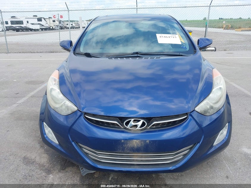 2013 Hyundai Elantra VIN KMHDH4AE9DU715543 IAAI salvage auction — NORMAL WEAR, Certificate Of Title (Nebraska), sold $475 on 2026-07-30 (photo 6)