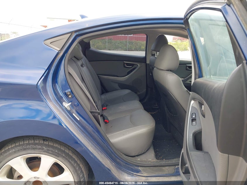 2013 Hyundai Elantra VIN KMHDH4AE9DU715543 IAAI salvage auction — NORMAL WEAR, Certificate Of Title (Nebraska), sold $475 on 2026-07-30 (photo 8)