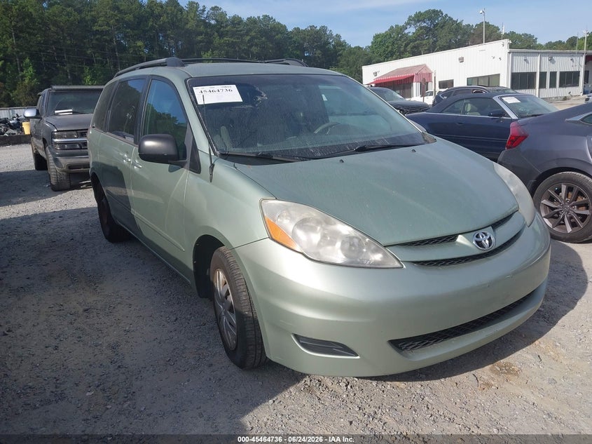 2009 Toyota Sienna VIN 5TDZK23C49S277411 IAAI salvage auction — LEFT SIDE, Salvage (Georgia), sold $825 on 2026-08-02 (photo 1)