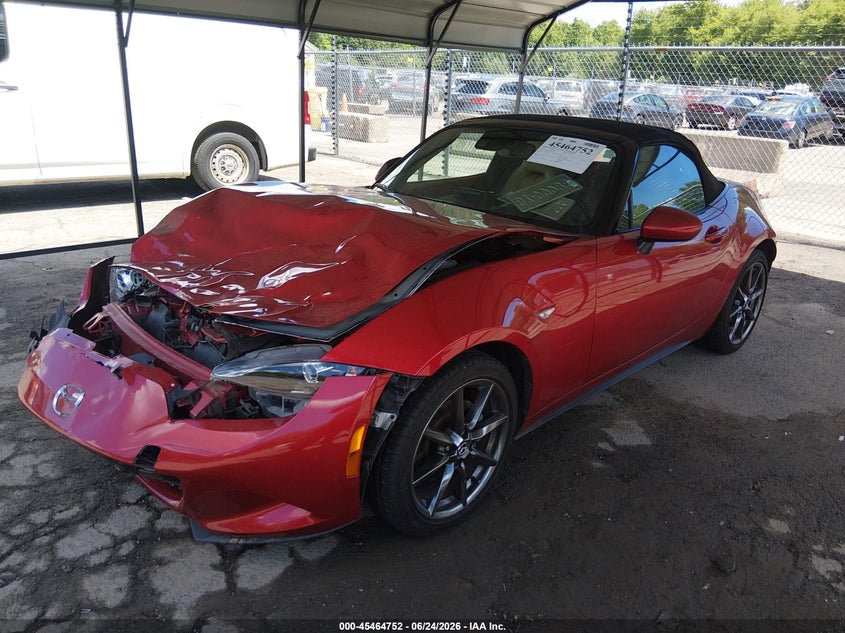 2016 Mazda Mx-5 VIN JM1NDAD75G0100192 IAAI salvage auction — FRONT END, Salvage Title, sold $3,550 on 2026-07-30 (photo 2)