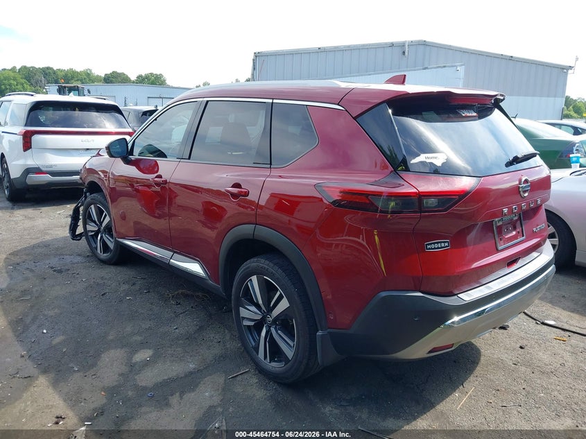 2021 Nissan Rogue VIN JN8AT3DC1MW107308 IAAI salvage auction — FRONT END, Salvage (North Carolina), sold $4,050 on 2026-07-22 (photo 3)