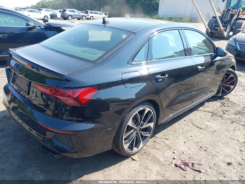 2024 Audi S3 VIN WAUH3DGY9RA074003 IAAI salvage auction — LEFT REAR, Salvage Title, sold $7,800 on 2026-09-01 (photo 4)