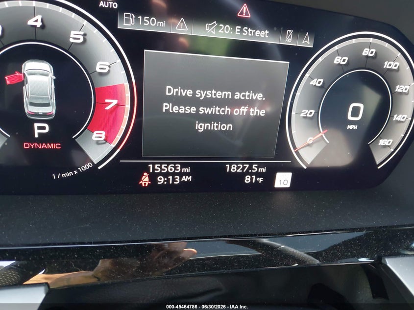 2024 Audi S3 VIN WAUH3DGY9RA074003 IAAI salvage auction — LEFT REAR, Salvage Title, sold $7,800 on 2026-09-01 (photo 7)