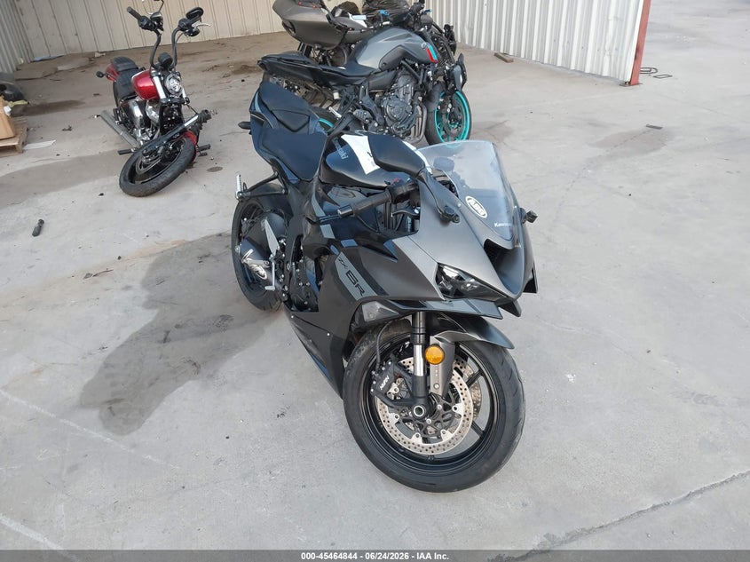 2026 Kawasaki Zx VIN JKBZXJJ19TA042378 IAAI salvage auction — FRONT END, Salvage (Texas), sold $1,550 on 2026-07-22 (photo 1)