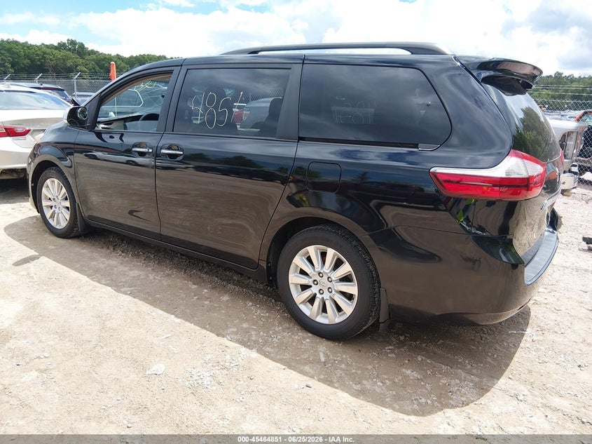 2015 Toyota Sienna VIN 5TDDK3DC5FS103907 IAAI salvage auction — RIGHT FRONT, Clear (Wisconsin), sold $1,900 on 2026-07-22 (photo 3)