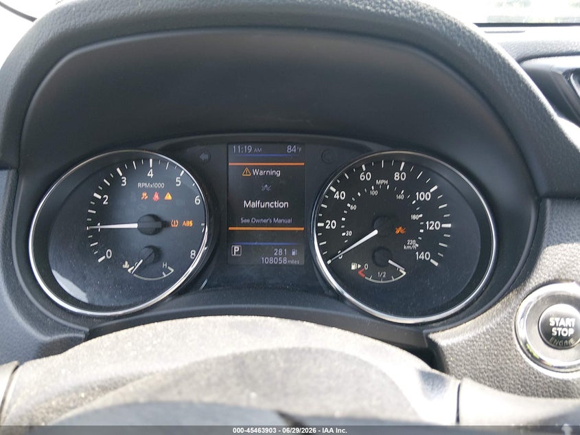 2018 Nissan Rogue VIN KNMAT2MV2JP621035 IAAI salvage auction — FRONT END, Salvage (Pennsylvania), sold $3,000 on 2026-07-16 (photo 7)