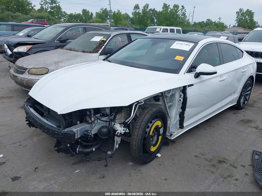 2024 Audi A5 VIN WAUFACF50RA117416 IAAI salvage auction — FRONT END, Salvage (Ohio), sold $13,100 on 2026-07-21 (photo 2)