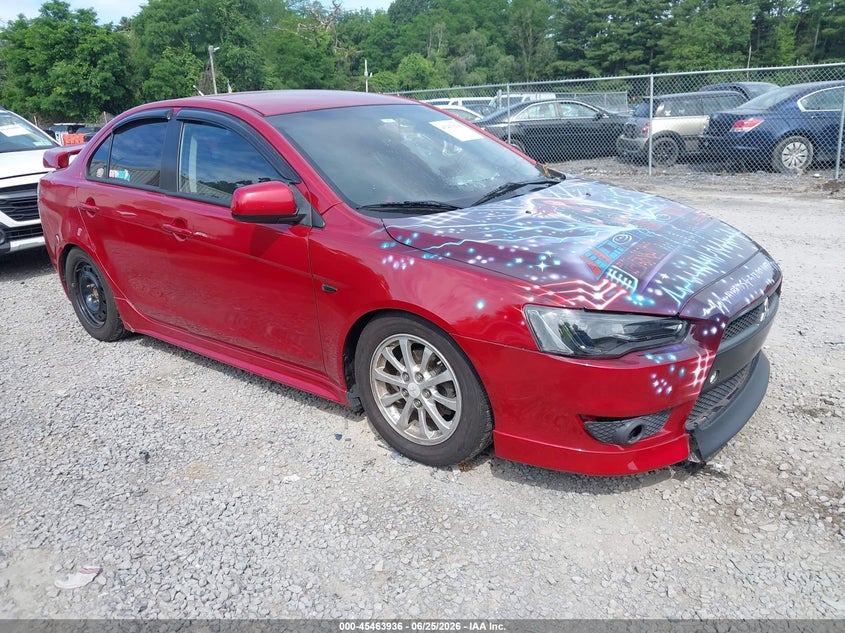 2010 Mitsubishi Lancer VIN JA32U1FU0AU020366 IAAI salvage auction — INTERIOR BURN, Mv-907A (New York), sold $225 on 2026-07-07 (photo 1)