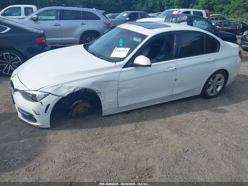 2016 BMW 3er VIN WBA8E3G53GNT26313 IAAI salvage auction — LEFT SIDE, Salvage Title, sold $25 on 2026-07-21 (photo 2)