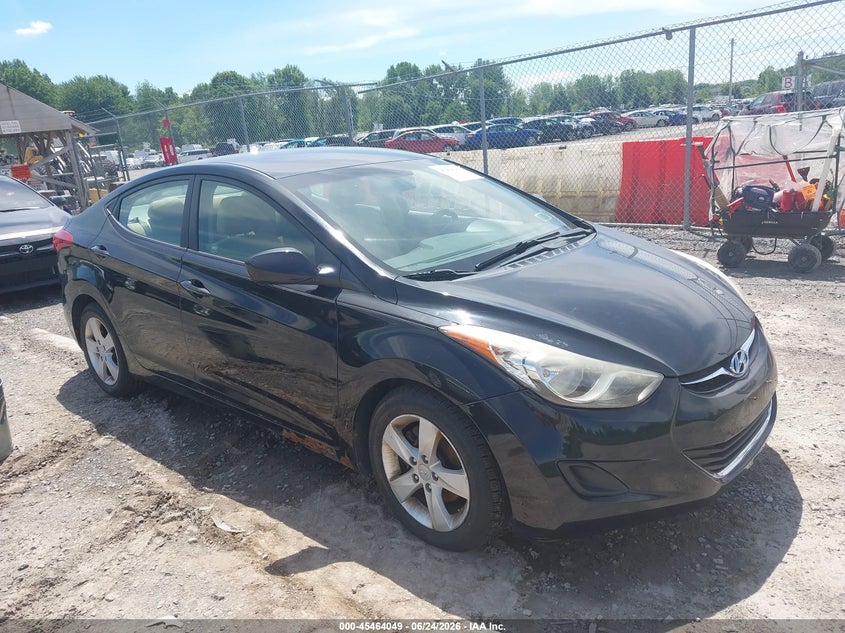 2011 Hyundai Elantra VIN KMHDH4AE3BU126341 IAAI salvage auction — LEFT FRONT, Mv-907A (New York), sold $375 on 2026-07-09 (photo 1)