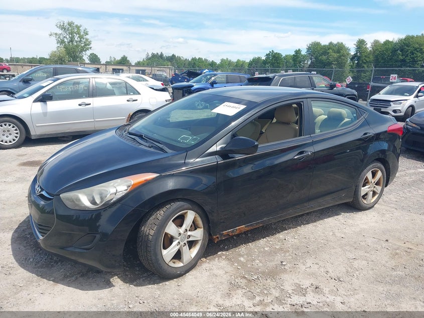 2011 Hyundai Elantra VIN KMHDH4AE3BU126341 IAAI salvage auction — LEFT FRONT, Mv-907A (New York), sold $375 on 2026-07-09 (photo 6)