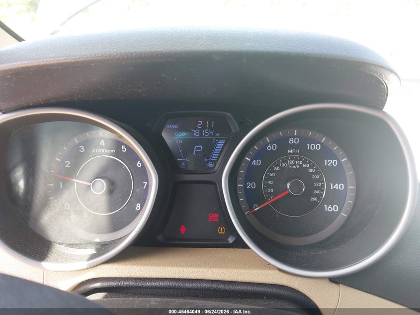 2011 Hyundai Elantra VIN KMHDH4AE3BU126341 IAAI salvage auction — LEFT FRONT, Mv-907A (New York), sold $375 on 2026-07-09 (photo 7)
