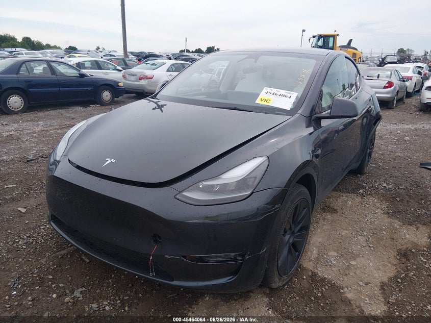 2025 Tesla Model y VIN 7SAYGAEE2SF288796 IAAI salvage auction — REAR END, Wait Title, sold $13,700 on 2026-07-31 (photo 6)