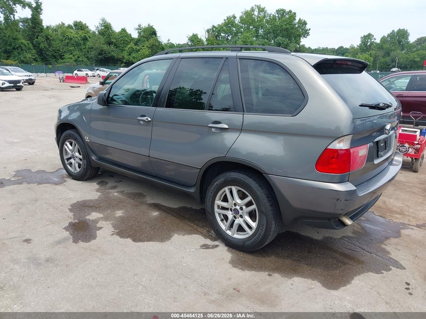 2006 BMW X5 VIN 5UXFA13506LY45733 IAAI salvage auction — FRONT & REAR, Salvage - Greater Than 75% (Maryland), sold $550 on 2026-07-30 (photo 3)