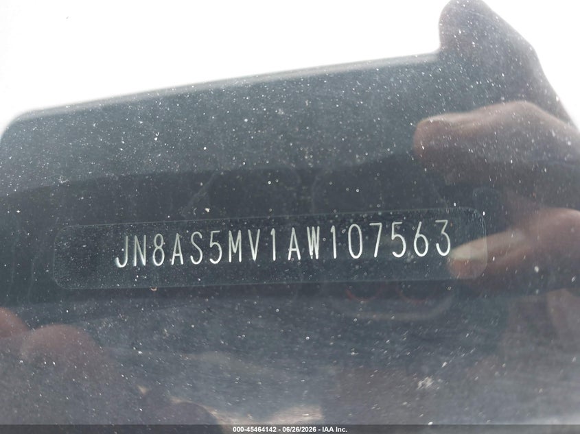 2010 Nissan Rogue sport VIN JN8AS5MV1AW107563 IAAI salvage auction — SIDE, Salvage (Massachusetts), sold $425 on 2026-07-24 (photo 9)