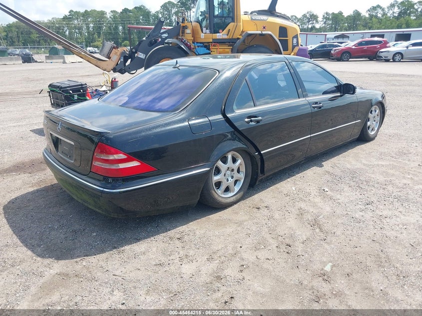 2001 Mercedes-benz S-klasse VIN WDBNG75J51A161756 IAAI salvage auction — NORMAL WEAR, Clear (Florida), sold $500 on 2026-07-07 (photo 4)
