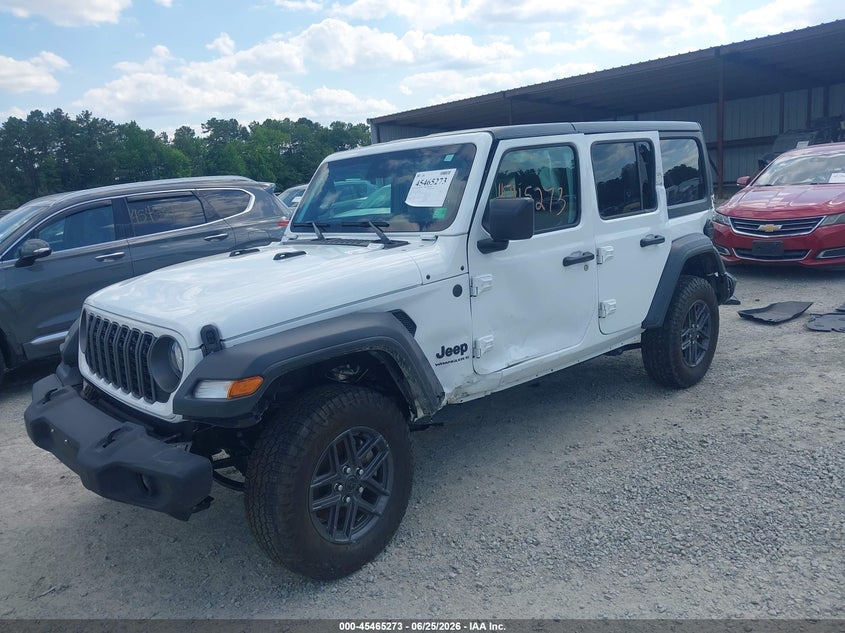 2025 Jeep Wrangler / VIN 1C4PJXDN6SW501856 IAAI salvage auction — FRONT & REAR, Salvage Title, sold $10,600 on 2026-07-31 (photo 2)