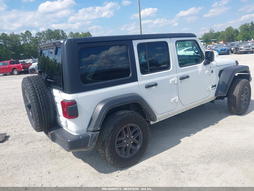 2025 Jeep Wrangler / VIN 1C4PJXDN6SW501856 IAAI salvage auction — FRONT & REAR, Salvage Title, sold $10,600 on 2026-07-31 (photo 4)