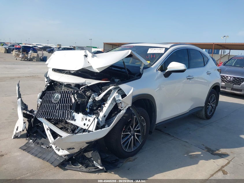2025 Lexus Nx VIN JTJGKCEZ1S5031164 IAAI salvage auction — FRONT END, Wait Title, sold $12,400 on 2026-08-29 (photo 2)