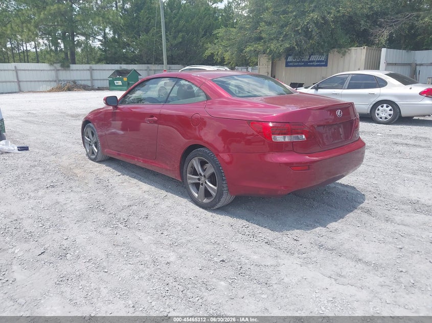 2014 Lexus Is VIN JTHFF2C28E2530373 IAAI salvage auction — REAR END, Rebuildable (Florida), sold $2,700 on 2026-07-30 (photo 3)
