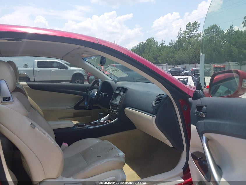 2014 Lexus Is VIN JTHFF2C28E2530373 IAAI salvage auction — REAR END, Rebuildable (Florida), sold $2,700 on 2026-07-30 (photo 5)