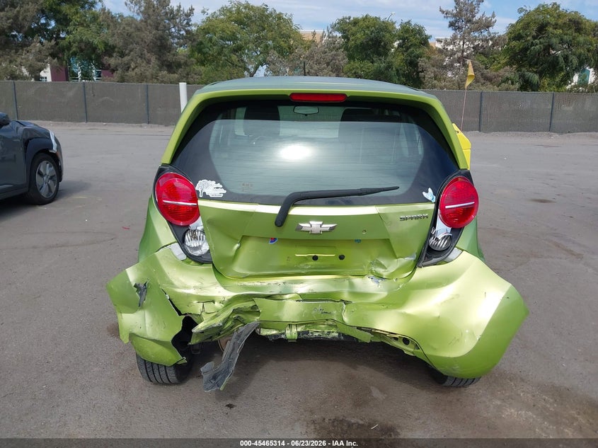 2013 Chevrolet Spark VIN KL8CA6S93DC568894 IAAI salvage auction — REAR END, Salvage Title, sold $475 on 2026-07-29 (photo 6)
