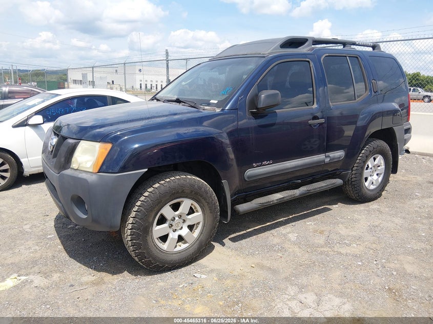 2007 Nissan Xterra VIN 5N1AN08W67C511943 IAAI salvage auction — FRONT & REAR, Clear (Tennessee), sold $575 on 2026-07-09 (photo 2)