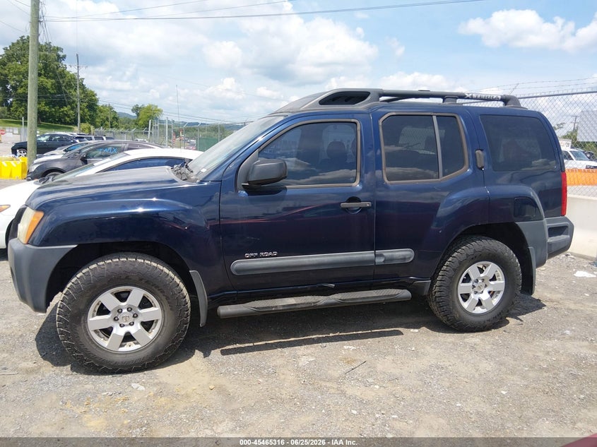2007 Nissan Xterra VIN 5N1AN08W67C511943 IAAI salvage auction — FRONT & REAR, Clear (Tennessee), sold $575 on 2026-07-09 (photo 6)