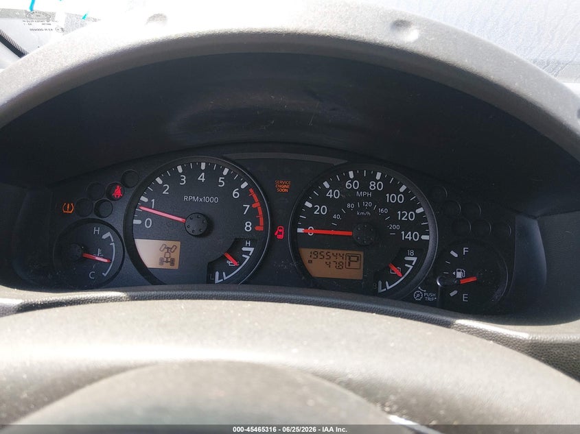 2007 Nissan Xterra VIN 5N1AN08W67C511943 IAAI salvage auction — FRONT & REAR, Clear (Tennessee), sold $575 on 2026-07-09 (photo 7)