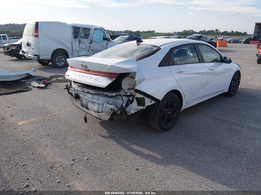 2021 Hyundai Elantra VIN 5NPLS4AG5MH030520 IAAI salvage auction — REAR END, Salvage (Missouri), sold $3,500 on 2026-07-30 (photo 4)