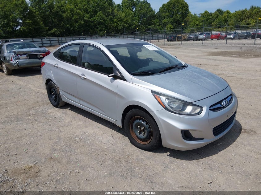 2013 Hyundai Accent VIN KMHCT4AE7DU459557 IAAI salvage auction — NORMAL WEAR, Clear (Tennessee), sold $600 on 2026-07-08 (photo 1)