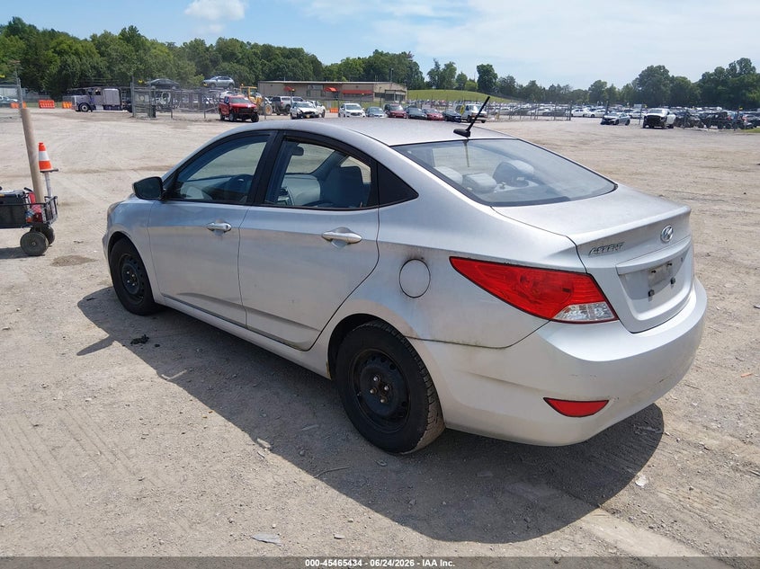 2013 Hyundai Accent VIN KMHCT4AE7DU459557 IAAI salvage auction — NORMAL WEAR, Clear (Tennessee), sold $600 on 2026-07-08 (photo 3)