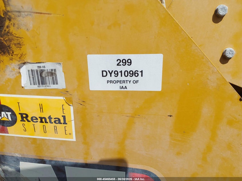 2023 Caterpillar 299d3 VIN CAT0299DADY910961 IAAI salvage auction — SIDE, Bill Of Sale (Louisiana), sold $21,250 on 2026-07-22 (photo 9)