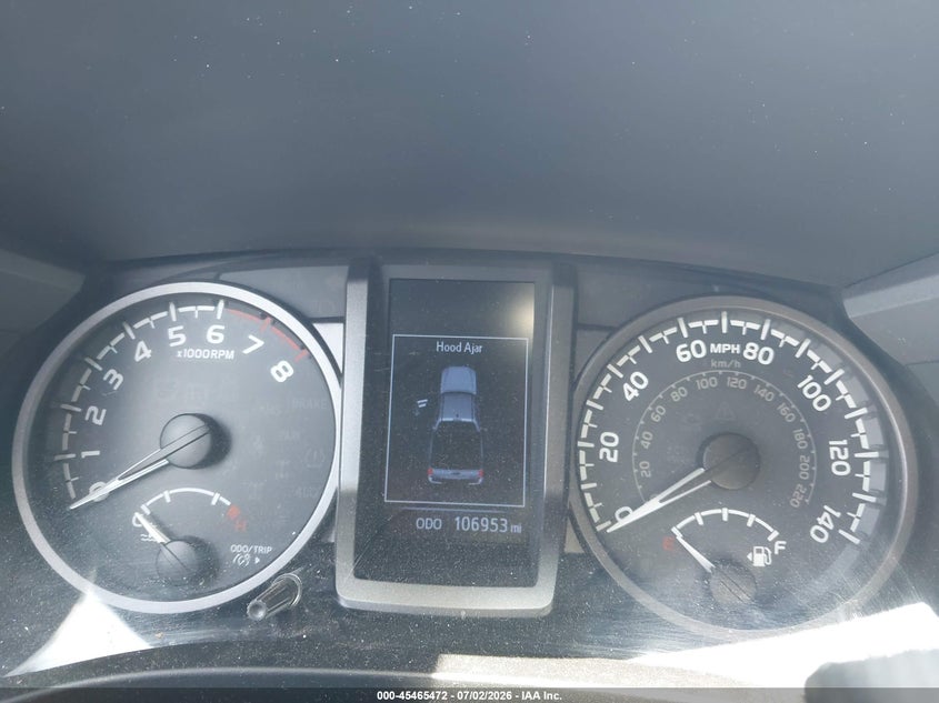 2019 Toyota Tacoma VIN 5TFCZ5AN6KX196353 IAAI salvage auction — WATER/FLOOD, Salvage (Louisiana), sold $10,000 on 2026-07-29 (photo 7)